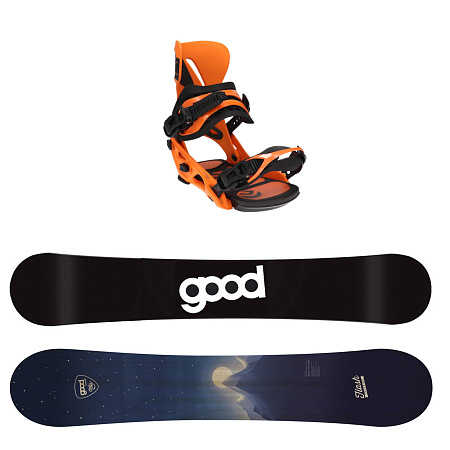 Комплит сноуборд FLASH LONG NOSE ROCKER + крепления DSW Комплит сноуборд FLASH LONG NOSE ROCKER + крепления DSW